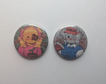 roblox bad things andrew & ivan 2.25 inch button can badges
