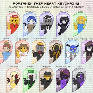 3 inch forsaken ship heart keychains [PREORDER]