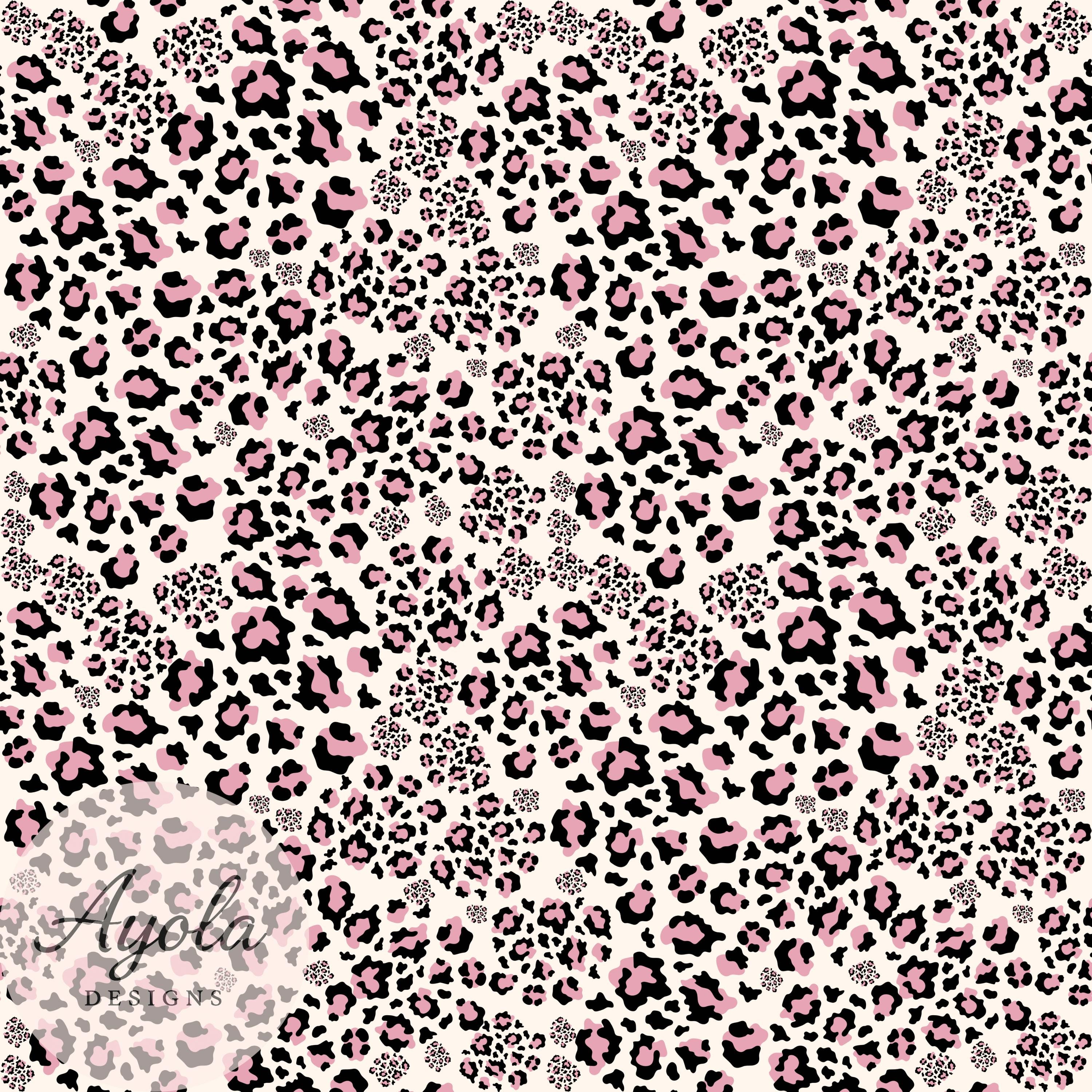 Pink Leopard Seamless Pattern Digital Paper (pngs Download) - Etsy