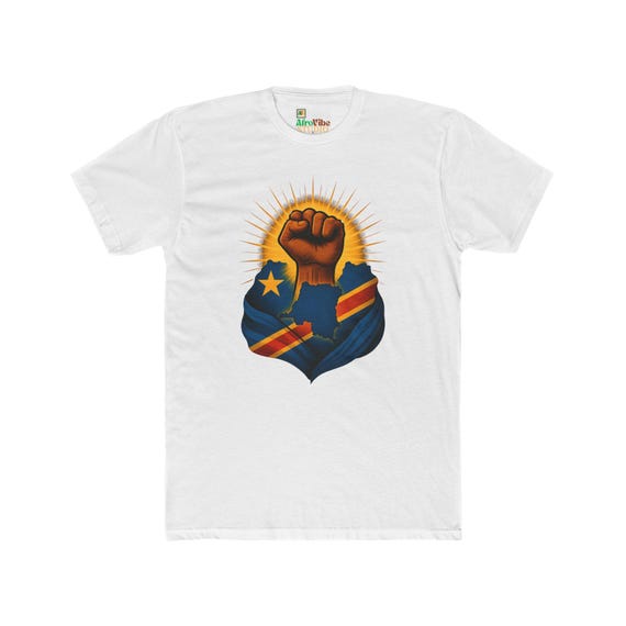 Unity in Strength Unisex Tee, Congolese Pride T-Shirt, African Flag Shirt, Congo Heritage Top, Black History Month Apparel