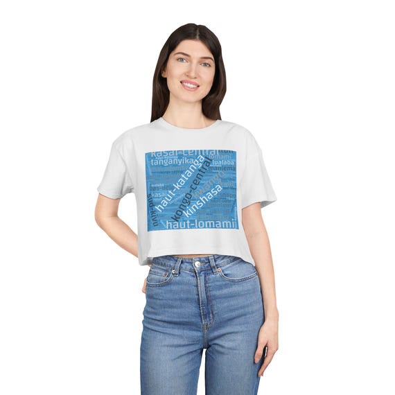Trendy Women's Crop Tee, Casual Summer Top, Graphic T-Shirt, Unique Gift for Her, Stylish Outfit Choice