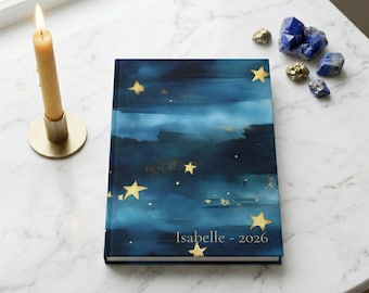 Zenith Sterrennachtdagboek | Notitieboek aangepaste nachtelijke hemel | Spiritueel cadeau voor haar