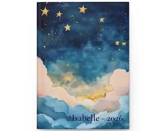 Polaris Sterrennachtdagboek | Aangepaste sterrenhemel hardcover | Celestial Gift-vrouwen