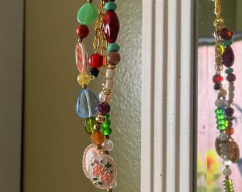 Custom Keychain Bag Charm - 3 Strands (Handmade-to-order jewelry)