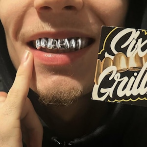 6x Sterling Silver 925 Grillz Any Teeth FREE UK Shipping!!