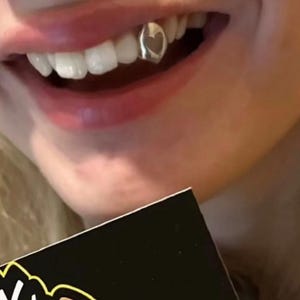 1x Sterling Silver HEART 925 Grillz Any Teeth FREE UK Shipping!!