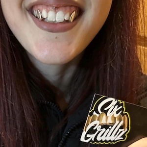 2x Sterling Silver FANGS 925 Grillz Any Teeth FREE UK Shipping!!