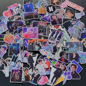 B.T.S STICKERS, KPOP BIAS assorted Kpop sticker mix, 25/50/75/100 kpop sticker, assorted kpop sticker, kpop group sticker, kpop decal, kpop