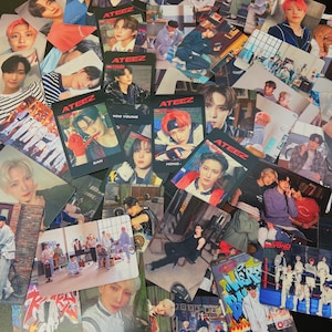 A.T.E.E.Z PHOTOCARDS, Assorted Ateez Kpop Group Photocards, kpop lomocard, Kpop Bias photocard, random kpop photocard, kpop merch, kpop gift