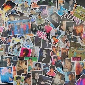 E.X.O STICKERS, KPOP BIAS assorted Kpop sticker mix, 25/50/75/100 assorted kpop sticker, kpop group sticker, kpop decal, kpop prints