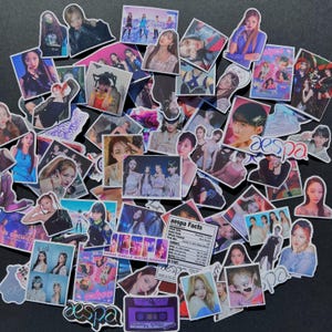 AESPA STICKERS, assorted Kpop sticker mix, 25/50/75/100 aespa sticker, assorted kpop group stickers, random kpop group stickers, kpop decal