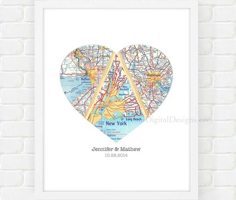 Personalized Map Gift Wedding Gift - Il 794xN.754174817 Jf55