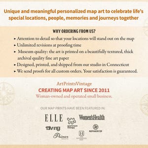 Custom Map Wedding Anniversary Present for Mom and Dad, Met Engaged Married/Live, Our Story Family Gift, Personalized Mothers Day Art Print