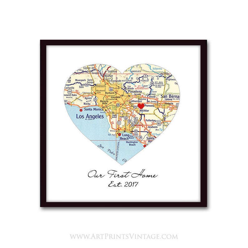 New Home Housewarming Gift, Personalized Map, Realtor First Home Gift, Latitude Longitude, New Homeowner, Realtor Closing Gift image 10
