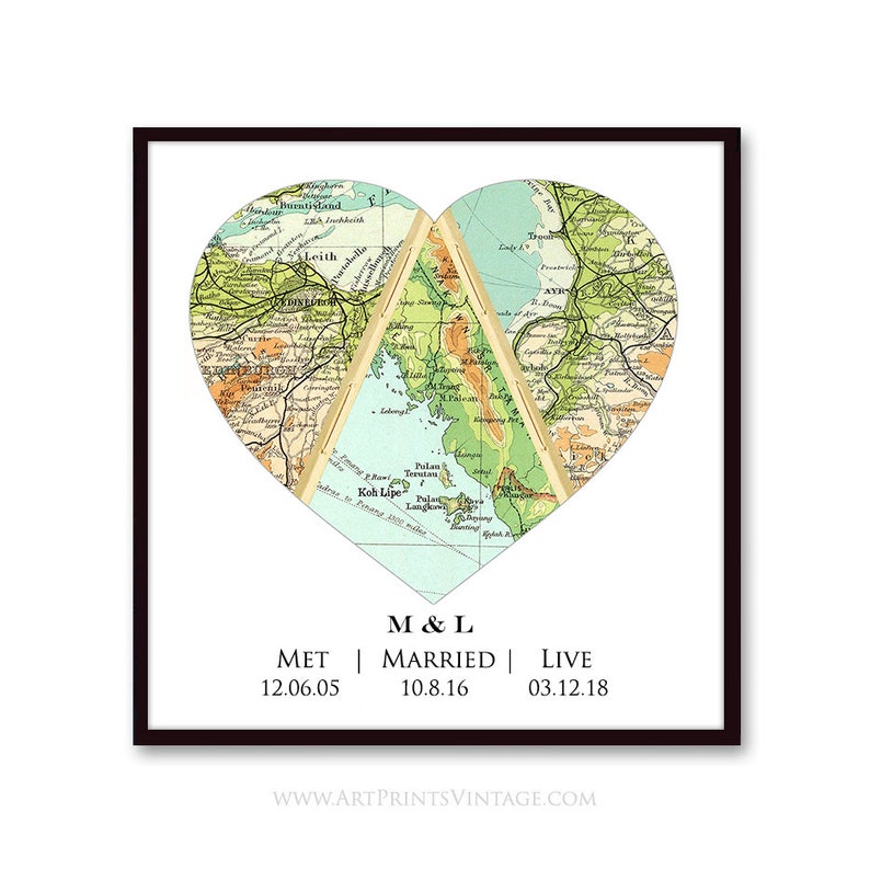 Personalized Map Gift Wedding Gift - Il 794xN.1613813142 Spdv
