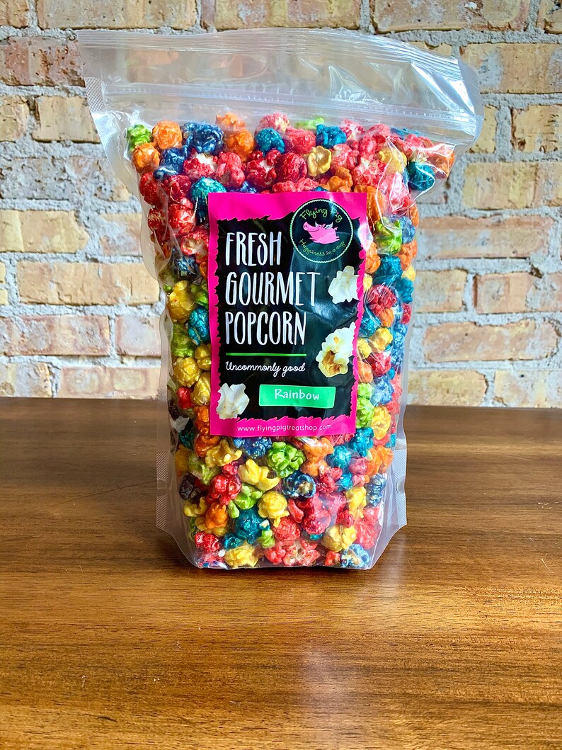 Rainbow Popcorn One Gallon Bag Etsy