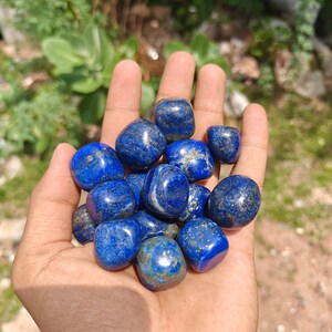 Lapis Lazuli Tumbled Stones: Natural Healing Crystals for Meditation