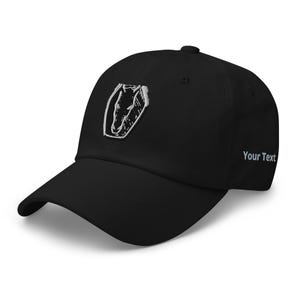 Mustang Dark Horse Embroidered Baseball Hat – Adjustable Strap, 5 Colors, Custom Text Option
