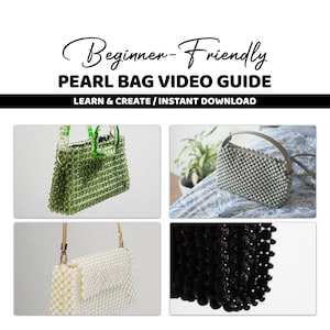 Perlen Tasche Video Tutorial: Perlen Handtasche DIY Anleitung (Digitaler Download