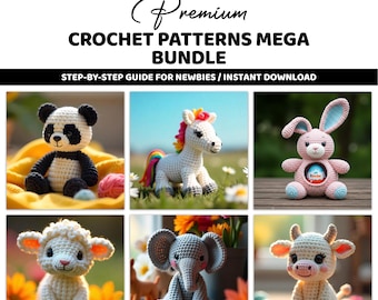 Crochet Patterns MEGA Pack | Huge Bundle of PDF Patterns | Toys, Clothes, Accessories | Instant Download
