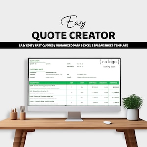 Effortless Quote Generator | Quick Quote Creator | Google Sheets Template