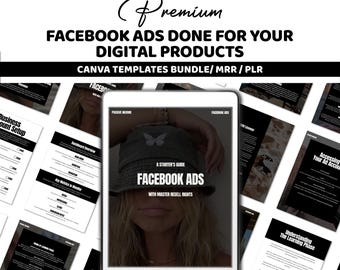 Facebook-annonser gjorda åt dig | Marknadsföringspaket för digitala produkter | Annonsmallar + Copywriting-kit