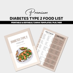 Liste d'aliments pour diabétiques | Type 1, Type 2, Prédiabète (Guide imprimable)