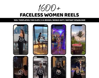 Paquete de más de 16 000 reels de mujeres sin rostro / Contenido para chicas / Contenido para Instagram / Vídeos minimalistas de chicas / Descarga digital