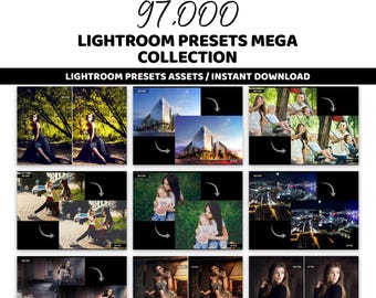 97,000 Lightroom Presets Bundle | XMP And DNG | Mobile And Desktop | Photo Editing Filters