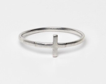 Silver Cross Ring