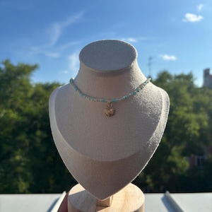 Maritime pearl necklace with pendant