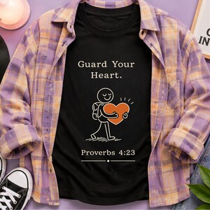 Guard Your Heart PNG, Proverbs 4:23 PNG, Bible Verse PNG, Christian Shirt Design, Scripture Faith, Christian Sublimation