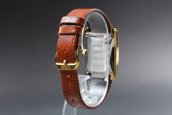 Near MINT ORIS Rectangular B7460 Pointer Date Gol… - image 10