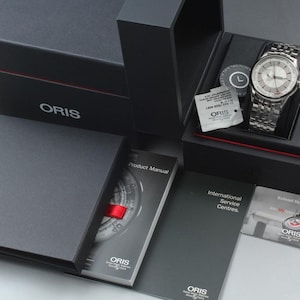 Reloj de hombre MINT ORIS Artelier Small Seconds Pointer Day 7596 plateado automático de 43,8 mm