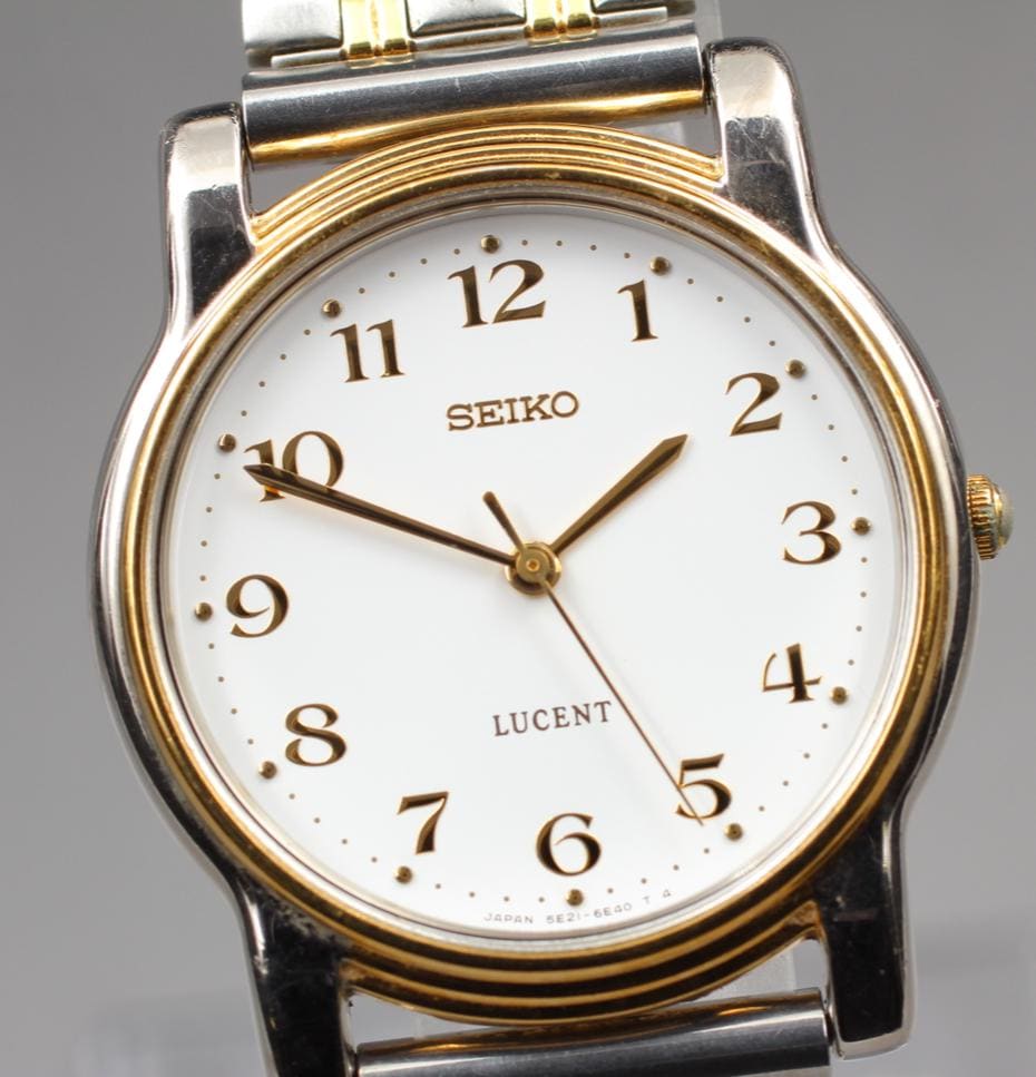 時計 SEIKO LUCENT 5E21-6E00 QUARTZ ❌❌❌ Seiko Lucent Vintage Ref. 5E21-6E00 Quartz movement