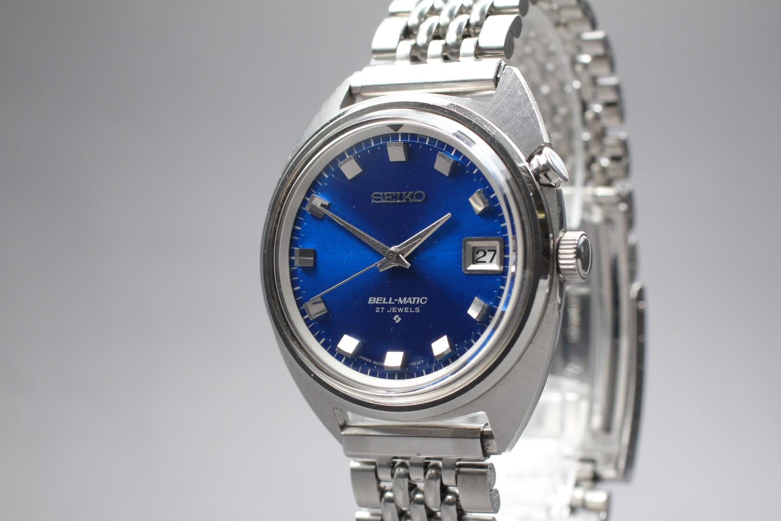SEIKO BELL-MATIC 自動巻き時計 27ジュエル1970年時代 SEIKO BELL-MATIC 自動巻き時計 27ジュエル1970年時代 SEIKO BELL