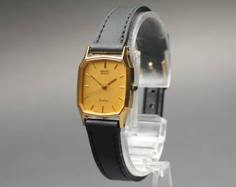 時計 vintage SEIKO EXCELINE GOLD 4N20-0370 Seiko Exceline Vintage Woman Watch - Etsy