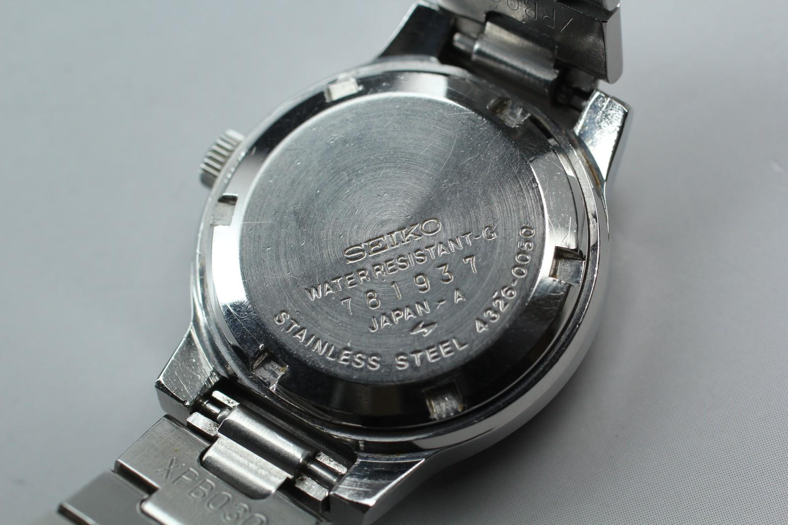 Vtg 1977 [exc+5] SEIKO Joyfull 4326-0050 Blue Quartz Ladies Watch 