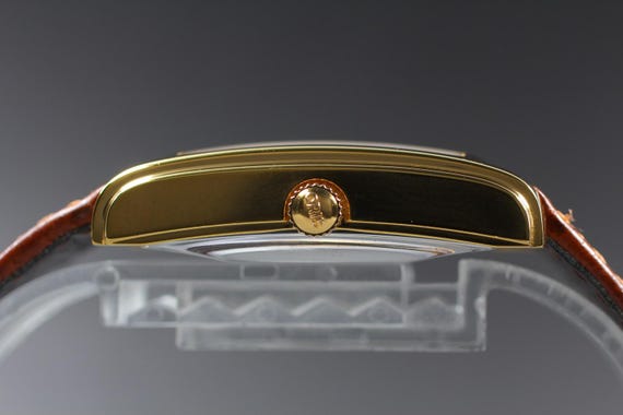 Near MINT ORIS Rectangular B7460 Pointer Date Gol… - image 3