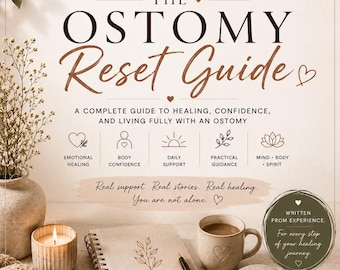Ostomy Reset Guide Spiral Workbook | Physical Healing & Recovery Support Journal
