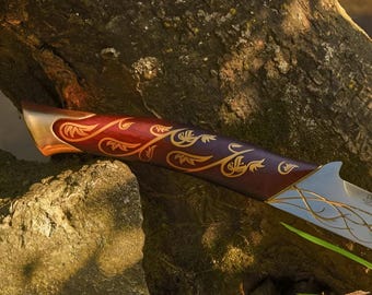 Handgjord Hadhafang-svärdsreplika, Arwen Evenstar Elven-svärd, Ring of Power-filmen, Aragorns cosplay-rekvisita, julklapp
