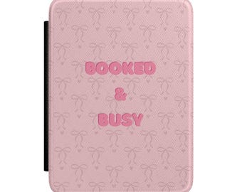 Booked & Busy Kindle Case | PU Leather Bookish Cover (Kindle Paperwhite)