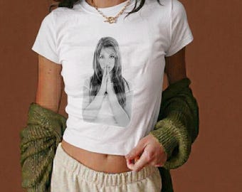 T-shirt esthétique vintage Britney Spears, t-shirt graphique icône pop Y2K, cadeau pour les fans de musique des années 90, vêtements rétro Britney
