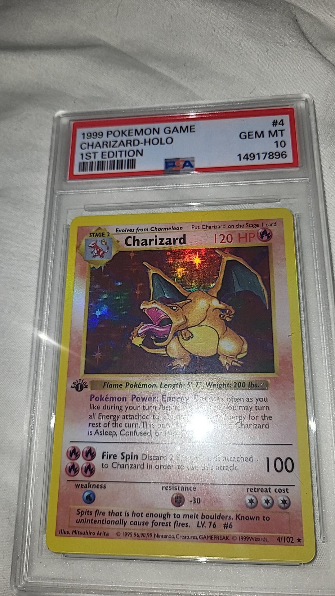 1999 first edition holographic charizard card bgs 10 Knowledge Playing Cards – Legends Playing Card Co main image 0