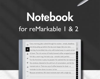 Cuaderno para reMarkable 2, Plantilla de cuaderno, Puntos, Rayas, Cuadrícula, Gráfico, Plantillas para reMarkable, Plantillas de notas