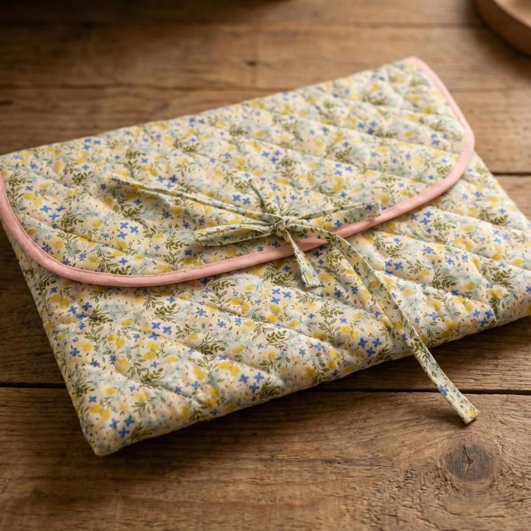 Quilted Laptop Sleeve Sewing Pattern | Padded Laptop Case PDF | Easy ...