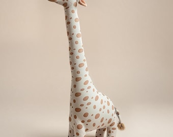 Large Stuffed Giraffe Sewing Pattern PDF | Giant Plush Giraffe Toy | Nursery Animal Decor | DIY Soft Toy Tutorial | Digital Download