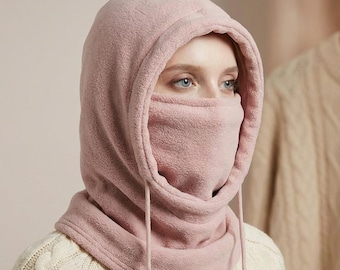 Convertible Fleece Balaclava Sewing Pattern with Hood | Winter Face Mask Hood Pattern | Unisex Cold Weather Gear | PDF Download