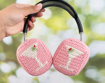 Funda de crochet para AirPod Max, funda para Sony XM4, funda para auriculares Bose, accesorios para Sony XM5, accesorios para auriculares, regalos para amantes de la música.