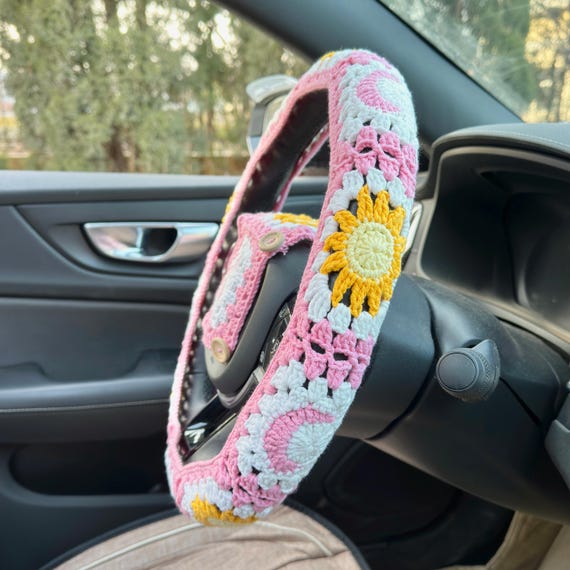 Car Accessories Crochet Coasters Boho Cotton Car Coasters: Handmade Cup Holder Accessories For Car, Sofa,  Recliner MakerPlace By Michaels